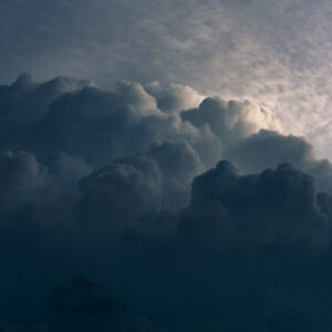 Early evening storm clouds
