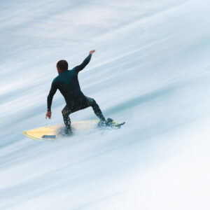 Adamski effect of surfer