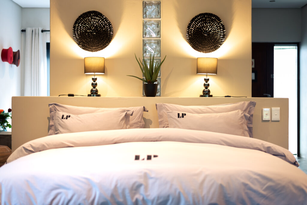 One of the rooms at Lilypond Lodge